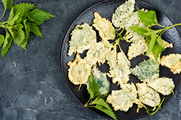 Breaded nettle or battered nettle