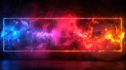 Vibrant abstract digital art with a colorful blend of blue, pink, and orange tones, perfect for modern and dynamic designs.