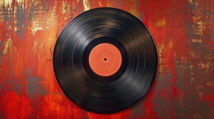 Obraz premium Vintage Vinyl Record with Cover