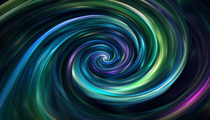 Fototapeta premium Abstract Swirling Spiral in Vibrant Hues