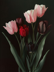 Fototapeta premium Lovely Painterly Flower Bouquet