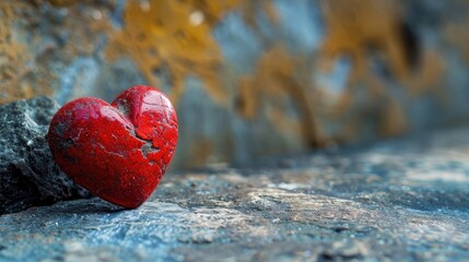Obraz premium Valentine s Day symbol a red heart