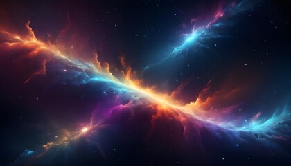 Obraz premium Universe abstract background with matellic colours behind dark