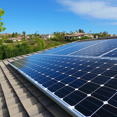 Illustration of green energy, technologies of various types of renewable energy, on an unusual background, modern alternative energy developments.