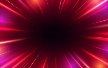 Red Zoom Or Warp Background