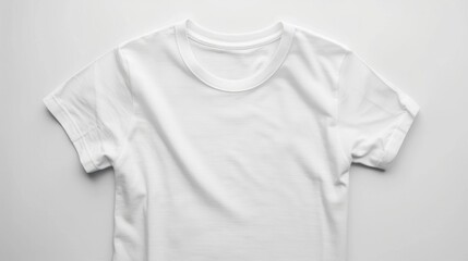 White t shirt for women with blank area on white background