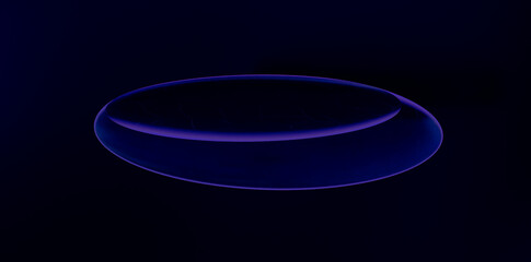 Dark Blue Glass Abstract