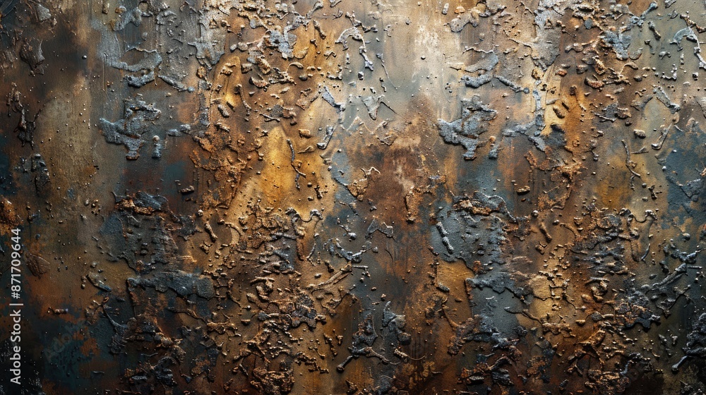 Poster texture background for design with grungy rusty metal