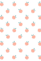 Hand drawn peach patterned background design element