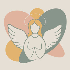 Naklejka premium illustration of angel
