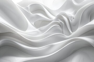 Obraz premium The image is a white fabric with a wave pattern