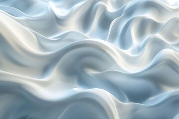 Obraz premium A white fabric with a wave pattern