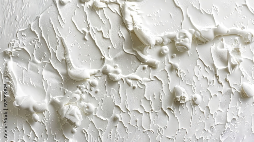 Poster white styrofoam background with compresses