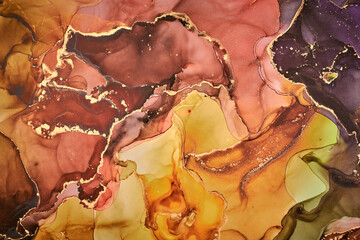 Abstract clouds. Modern futuristic pattern marble translucent colors texture.. Multicolor dynamic background mixing liquid paints art.