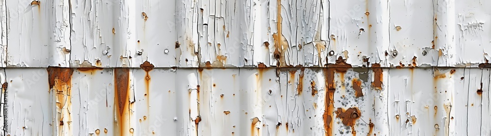 Poster the rust of metals. corrosive rust on old iron white. use as a presentation illustration. background
