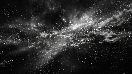 Obraz premium A black and white vintage scratched grunge isolated on a background with an old film effect over layers of distressed old abstract stock textures.