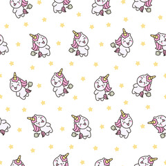 Cute and funny farting animals. Seamless pattern. Cartoon characters. Hand drawn style. Vector drawing. Design ornaments.