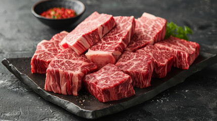  The steak is allowed to marinate for at least 30 minutes, allowing the honey to penetrate and flavor the meat.
