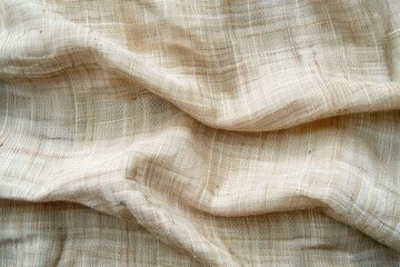 Background with jute sackcloth woven texture pattern in light beige cream brown