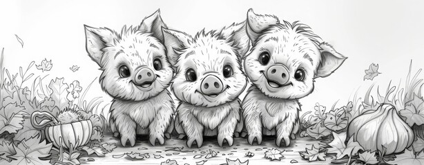 wild boar in the forest