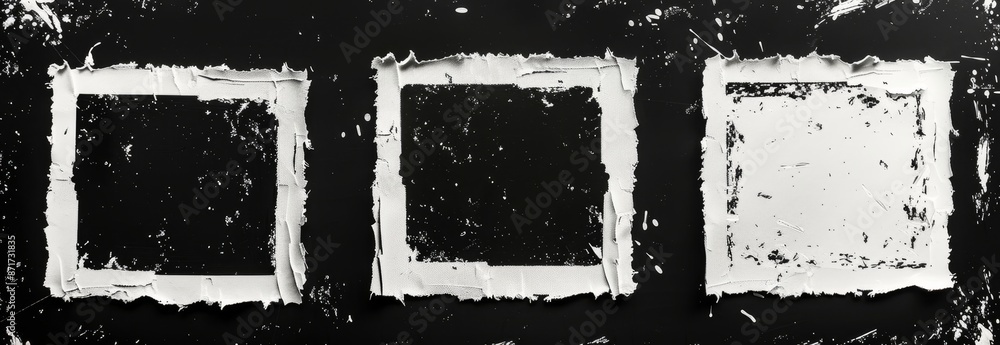 Poster in this file, you will find an example of a square frame with old paper texture in it. a grungy fram