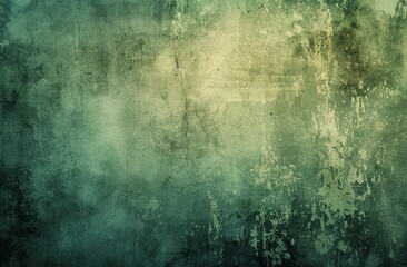 Fototapeta premium Grunge dark concrete stone texture wall background in green tone