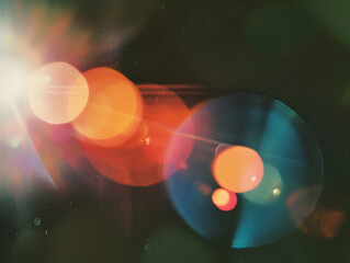 Fim Texture background, vintage and retro background, Dusty scratched textured background, Lens Flare Film Dust Overlay Effect, Vintage Abstract Bokeh, defocused Blur Reflection Bright Sunlights