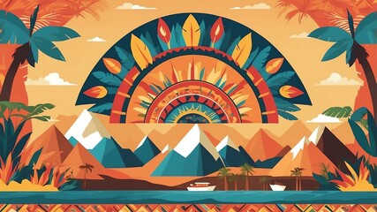 south american themed wallpaper for presentations and background