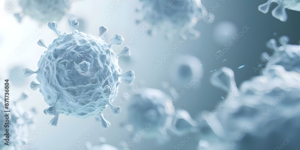 Poster understanding the functions and roles of cd4 and cd8 cells in immunity exploring cell subsets. conce