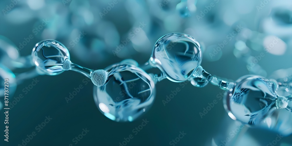 Aufkleber enzyme-substrate interaction in art exploring enzyme engineering and biotech applications. concept e