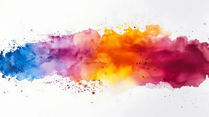 Obraz premium Minimalistic Watercolor Background, Vibrant Paint Splash