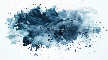 Abstract horizontal watercolor background. Neutral light colored empty space background illustration