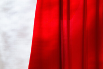 background of red and white  shiny farbic