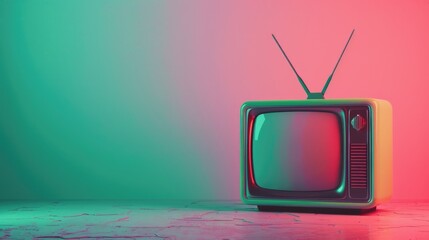 Retro television. Vintage old fashioned TV. Seeing the past. Antique television (TV) shop. Media...