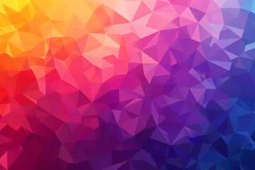 Obraz premium Vibrant geometric abstract background with a gradient blend of colors.
