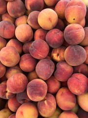 Fresh peaches background