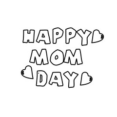 mother's day icon on a white background, vector illustration