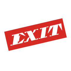 exit icon on a white background, vector illustration