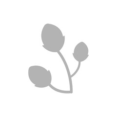 Fototapeta premium cherry blossom icon on a white background, vector illustration
