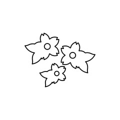 cherry blossom icon on a white background, vector illustration