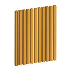 3d Abstract Geometric Icon Isolated on White Background. Vector Illustration