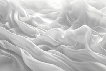 Obraz premium The image is a close up of a white fabric with a lot of wrinkles