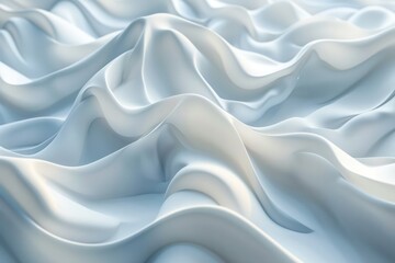 Fototapeta premium A white fabric with a wave pattern