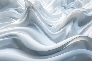 Obraz premium The image is a white and blue wave with a lot of detail