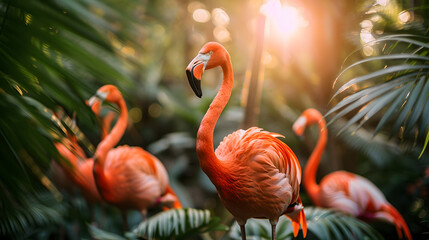 Wild Flamingos: Trendy Summer Decor with Tropical Elements