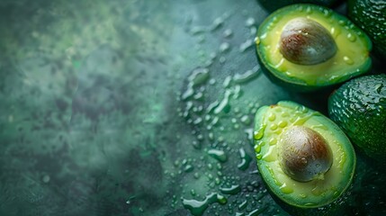 Organic Avocado Halves: Raw, Vegan Delicacies from Nature