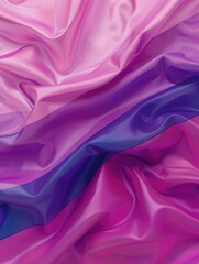 Fototapeta premium Pink and Purple Fabric Close Up
