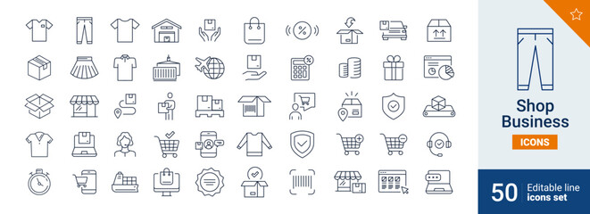 Shop icons Pixel perfect. Web, money, commerce, ...	

