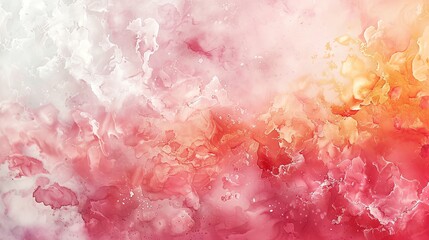Fototapeta premium Craft an image of Venus in the heavens, with soft pink and coral watercolor hues on a pure white backdrop
