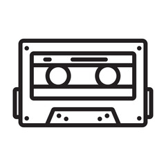 tape cassette icon symbol